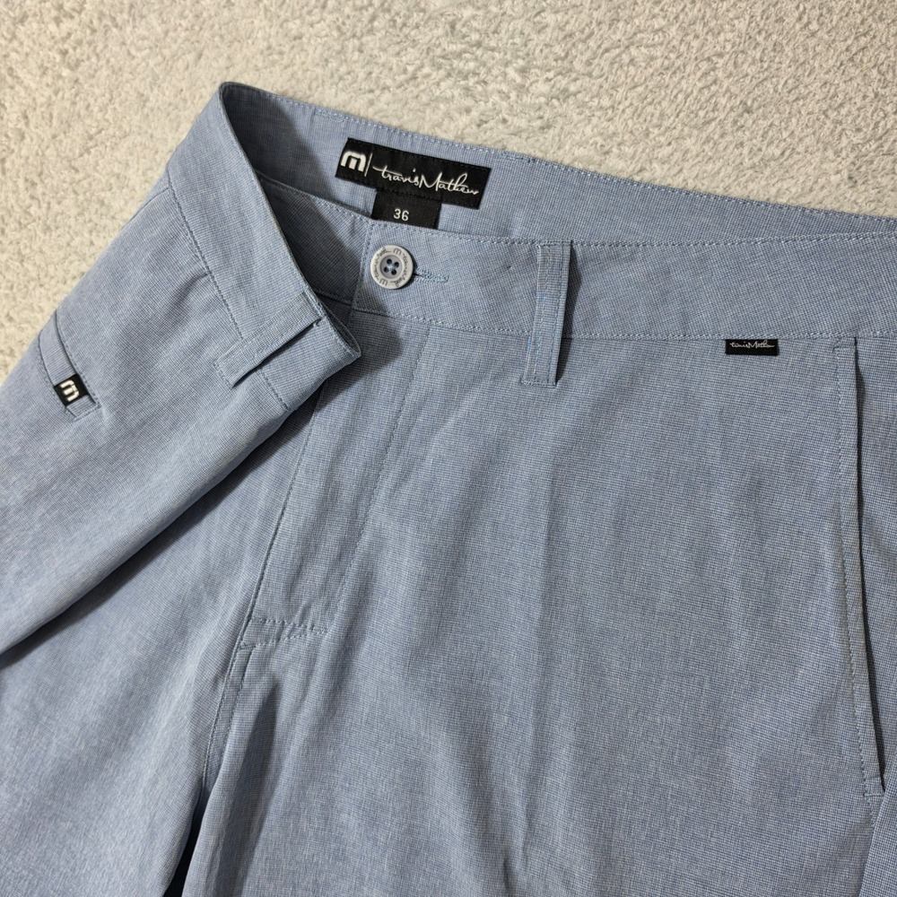 TravisMathew Shorts Mens 36/10 Blue Beck Stretch Golf Performance 1M0442